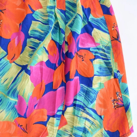 Vintage Norton McKaughton  Floral Mini Skirt Size 12 - Picture 7 of 12